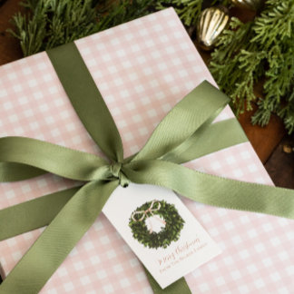 Soft Pink Gingham Wrapping Paper