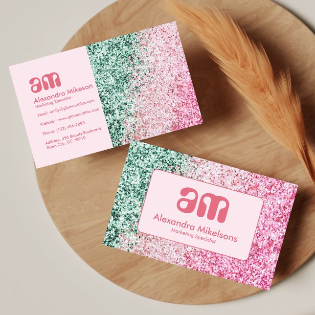 Soft Pink Glam Professional Business Card (Creator Uploaded)