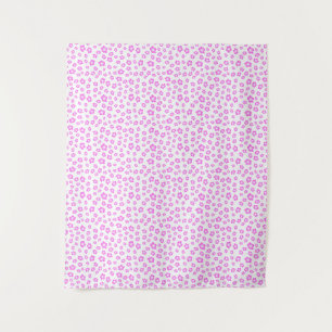 Soft Pink Hibiscus Floral Tapestry