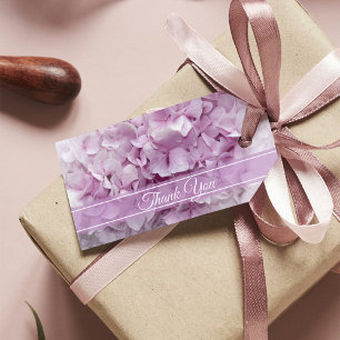 Soft Pink Hydrangea Wedding Favour Tags