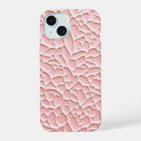 Soft Pink iPhone Case with Textured Relief