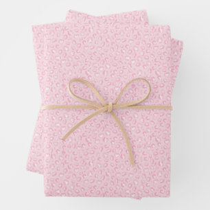 Soft Pink Leopard Wrapping Paper Sheet