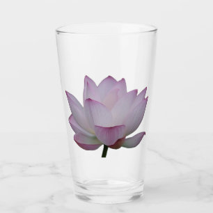 soft pink lotus flower wedding  glass