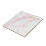Soft Pink Marble Texture Ceramic Tile<br><div class="desc">This stunning image of a soft pink and white marble texture is an exquisite design choice that is perfect for elevating your remodeling project to new heights of sophistication and style.</div>