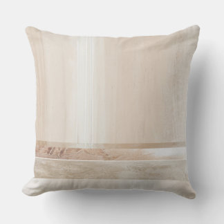 Soft Pink Neutral Geometric Abstract Cushion