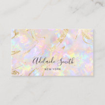 soft pink opal stone Business Card