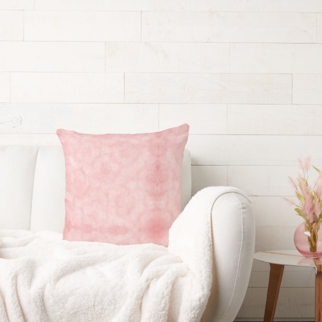 Soft Pink Pastel Pattern Cushion (Couch)