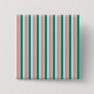 Soft Pink Peach Amber Yucca and Arbor Green Pinstr 15 Cm Square Badge