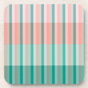 Soft Pink  Peach Amber Yucca and Arbor Green Trans Coaster