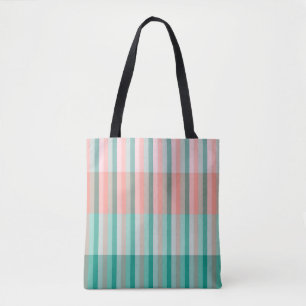 Soft Pink  Peach Amber Yucca and Arbor Green Trans Tote Bag