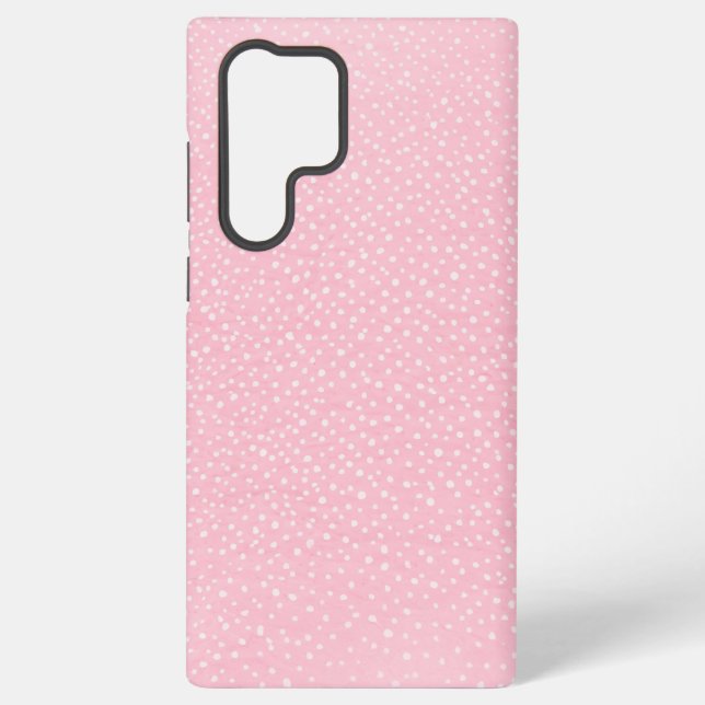 Soft Pink Polka Dot Phone Case (Back)