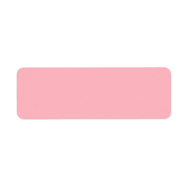Soft Pink Return Address Label (Front)