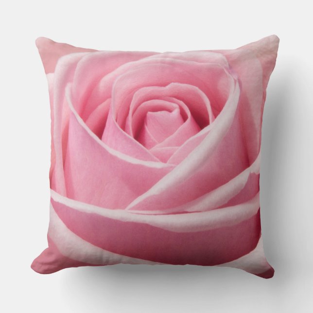 Soft Pink Rose Cushion (Front)