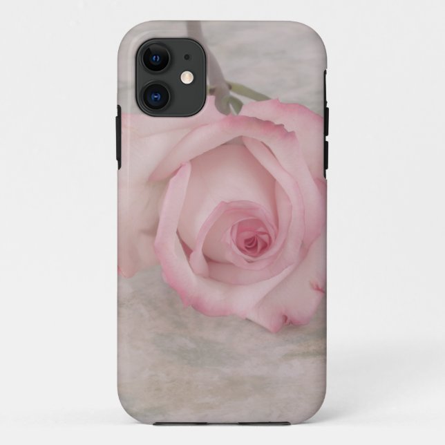 Soft Pink Rose Flower Case-Mate iPhone Case (Back)