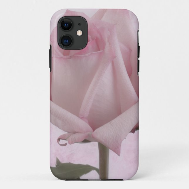 Soft Pink Rose Flower Case-Mate iPhone Case (Back)