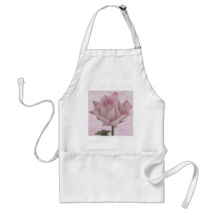 Soft Pink Rose Flower Standard Apron