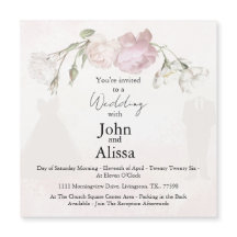 Soft Pink Roses & Bride and Groom Collection