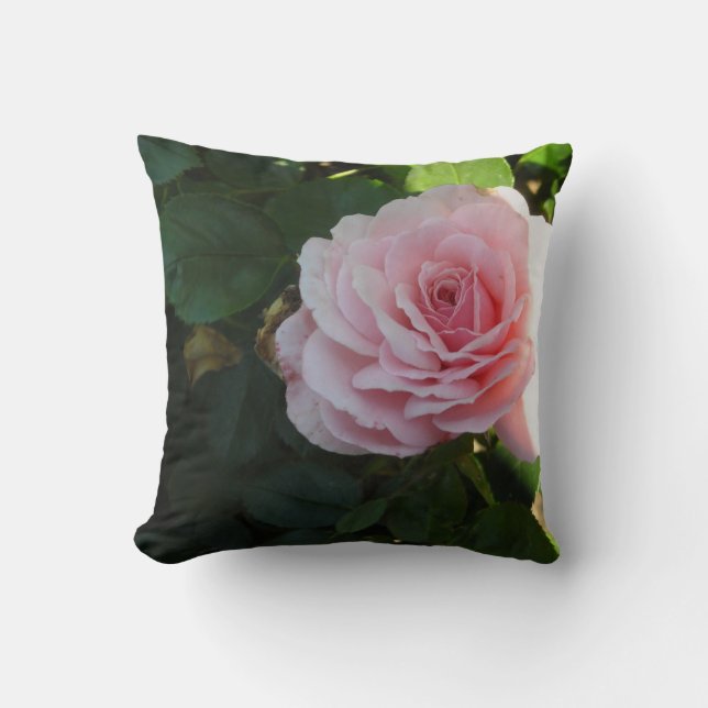 Soft Pink Roses Cushion (Front)
