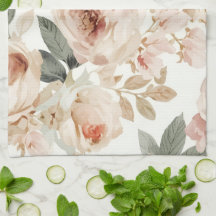 Soft Pink Roses Watercolor Floral Print Botanical