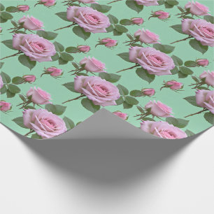 Soft Pink Roses With Subtle Lavender Highlights Wrapping Paper