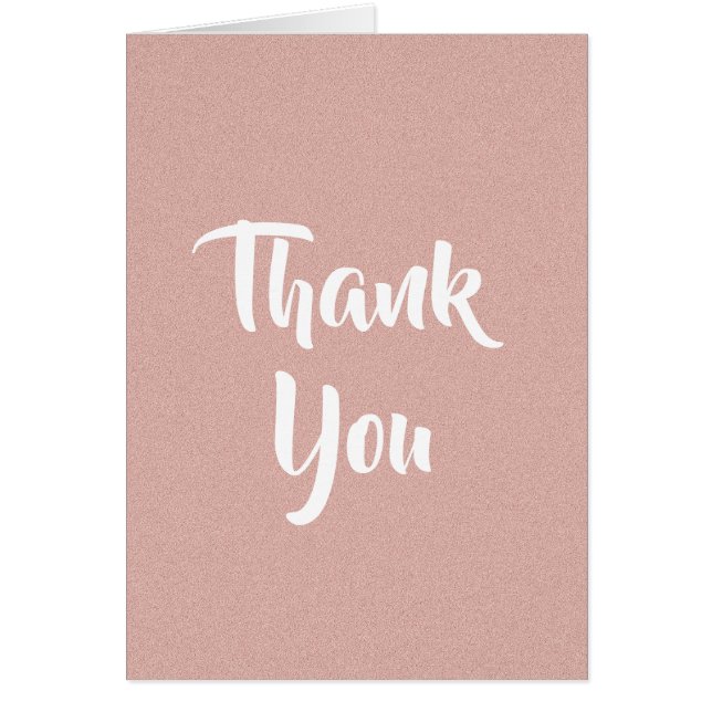 Soft Pink Sand Thank You Card (Front)