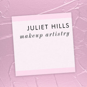 Soft Pink Square Business Card