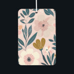 Soft Pink & Teal Feminine Floral Air Fresh Car Air Freshener<br><div class="desc">Add a pop of pretty to your car vwith this Soft Pink & Teal Floral Air Freshener! Designed for lovers of gentle pastels,  garden-inspired patterns,  and feminine flair,  this case features delicate floral artwork in a soothing palette of pink and teal. Every soft girl,  coquette,  or floral-core aesthetic.</div>