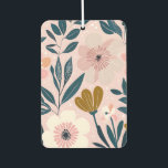Soft Pink & Teal Feminine Floral Air Fresh Car Air Freshener<br><div class="desc">Add a pop of pretty to your car vwith this Soft Pink & Teal Floral Air Freshener! Designed for lovers of gentle pastels,  garden-inspired patterns,  and feminine flair,  this case features delicate floral artwork in a soothing palette of pink and teal. Every soft girl,  coquette,  or floral-core aesthetic.</div>