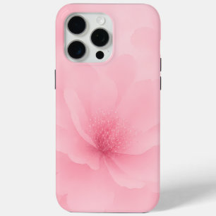 Soft Pink Watercolor Floral iPhone 15 Pro Max Case