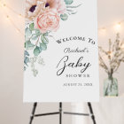 Soft Pink Watercolor Floral Girl Baby Shower