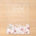 Soft Pink Watercolor Flowers Bridal Shower