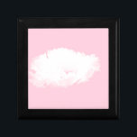 Soft Pink White Peony Floral Keepsake Box<br><div class="desc">White peony with light pink background on custom  keepsake or jewellery box. Perfect for wedding as bridesmaid gift or mother's day or as perfect little presents,  proof of a delicate and kind gesture. Matching greeting card,  postcard,  sticker and more...  Don't forget the whole collection.</div>
