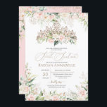 Soft Pink White Roses Elegant Sweet 16 Birthday Invitation<br><div class="desc">Elegant luxury design featuring soft blush pink and white roses,  rose gold accents,  and a beautiful doll in a luxurious glamourous tiara with florals. All text is fully customisable.</div>