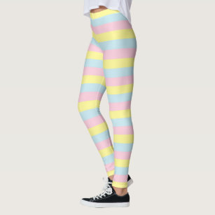 Pink Yellow Striped Leggings \u0026 Tights 