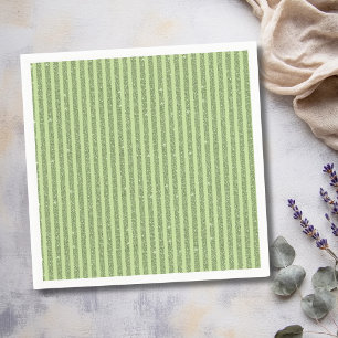 Soft Pistachio Glitter Style Minimal Pattern Napkin