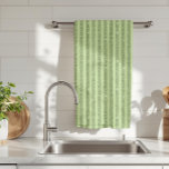 Soft Pistachio Glitter Style Minimal Pattern Tea Towel<br><div class="desc">This design features a soft pistachio green tone with a gentle glitter-style texture. The glitter effect is image only and does not shine or contain real glitter. The color feels calm, fresh, and modern, making the pattern subtle yet elegant. Its simple and timeless look works beautifully with minimalist aesthetics and...</div>