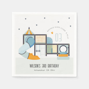 Soft Play Centre Indoor Jungle Gym Kids Birthday Napkin