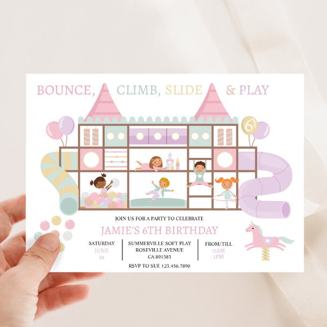 Soft Play Jungle Gym Birthday Party Invitation (Creator Uploaded)
