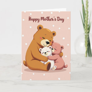 Soft Plush Family Hug Card