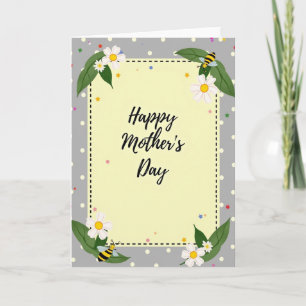 Soft Polka Dot Mothers Day Card