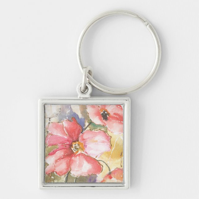 Soft Poppies I Key Ring (Front)