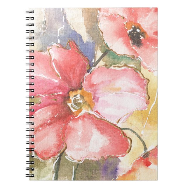 Soft Poppies I Notebook (Front)