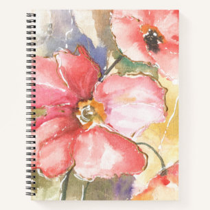 Soft Poppies I Notebook