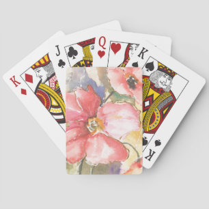 Soft Poppies I Playing Cards