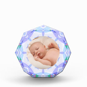 Soft Pretty Pastel Purple Newborn New Baby Custom  Photo Block