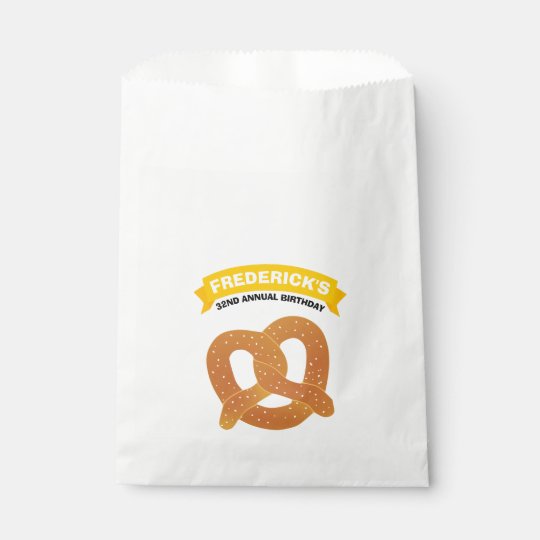 Soft Pretzel Party Favour Bag