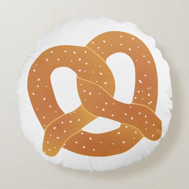 Soft Pretzel Round Cushion (Front)
