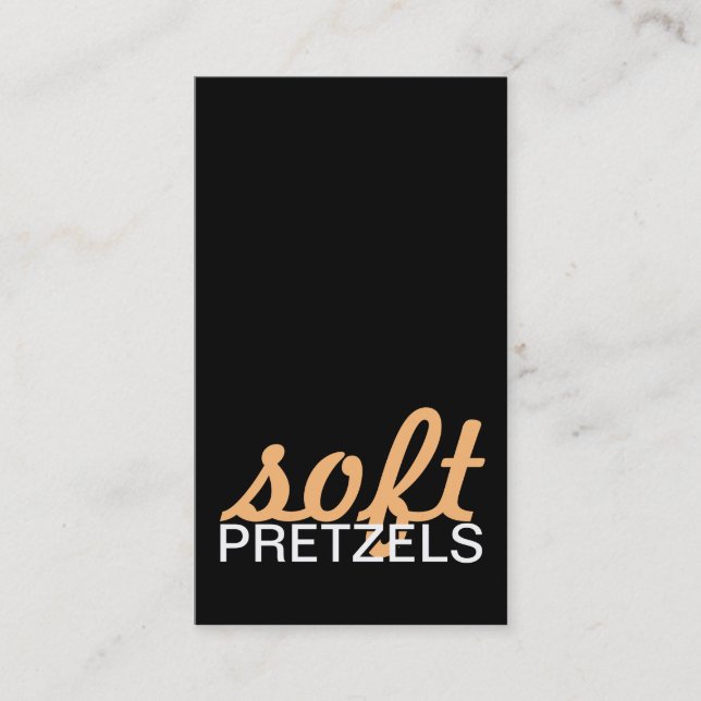 soft pretzels punch card (Front)