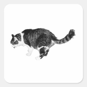 Soft Prints, Happy Message Square Sticker