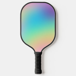Soft Prismatic Pastel Rainbow Gradient Pickleball Paddle